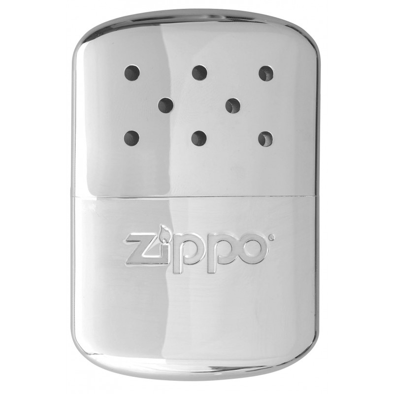 Zippo - 12 Hour High Polish Chrome - Hand Warmer + 2 Free Replacement Burner units